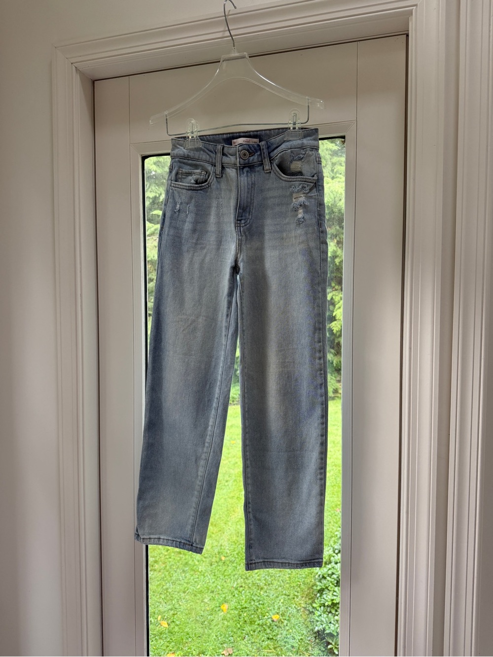 SO Light Wash High-Rise Straight Jeans